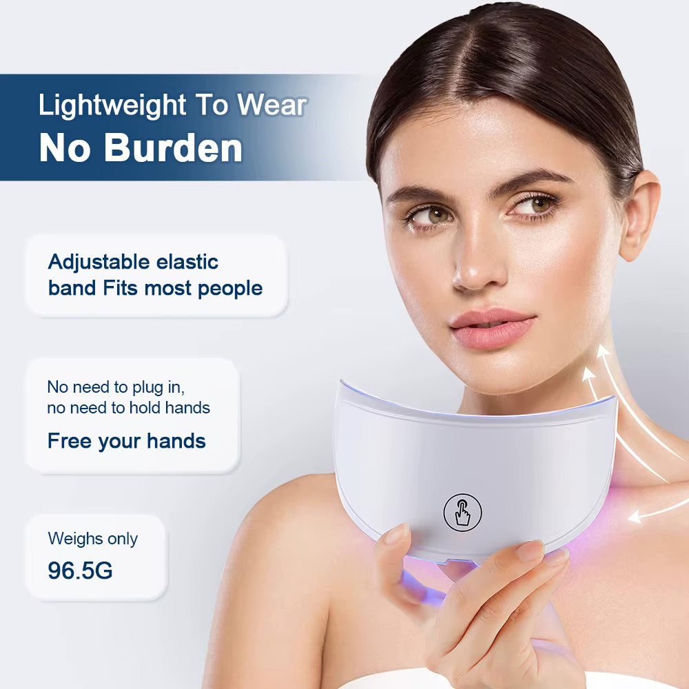 LED Gesichtsmaske – 7 Farben & Hals-Rotlichttherapie