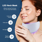 LED Gesichtsmaske – 7 Farben & Hals-Rotlichttherapie