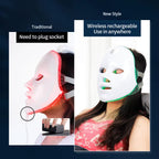 LED Gesichtsmaske – 7 Farben & Hals-Rotlichttherapie